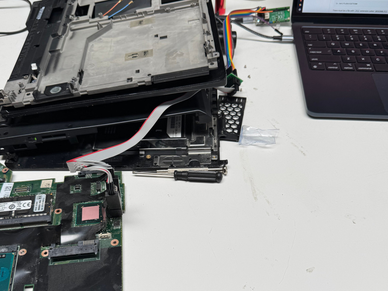 Flashing the ROM chips